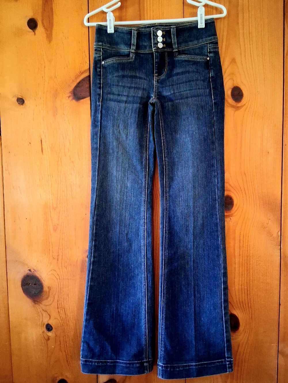 White House Black Market Low Rise Flare Jeans